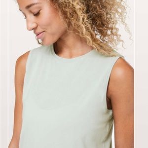 Lululemon Love Sleevless (Cropped), Jade Grey, Size 2